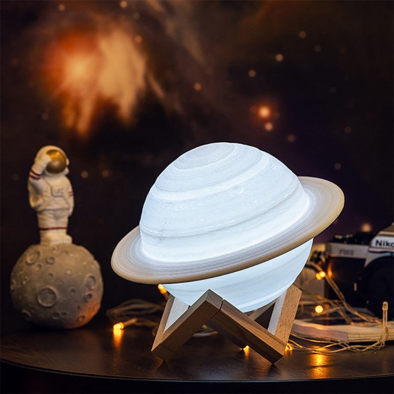 3d Εκτύπωση Saturn Lamp Smart Home Night Light Led Creative Διακόσμηση Κρεβατοκάμαρας