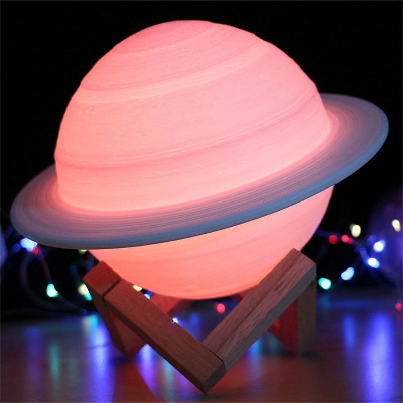 3d Εκτύπωση Saturn Lamp Smart Home Night Light Led Creative Διακόσμηση Κρεβατοκάμαρας