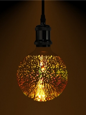 3d Fireworks E27 G125 Led Retro Edison Decor Φωτιστικό Γυάλινης Λάμπας Ac85-265v Διακόσμηση Σπιτιού Cafe