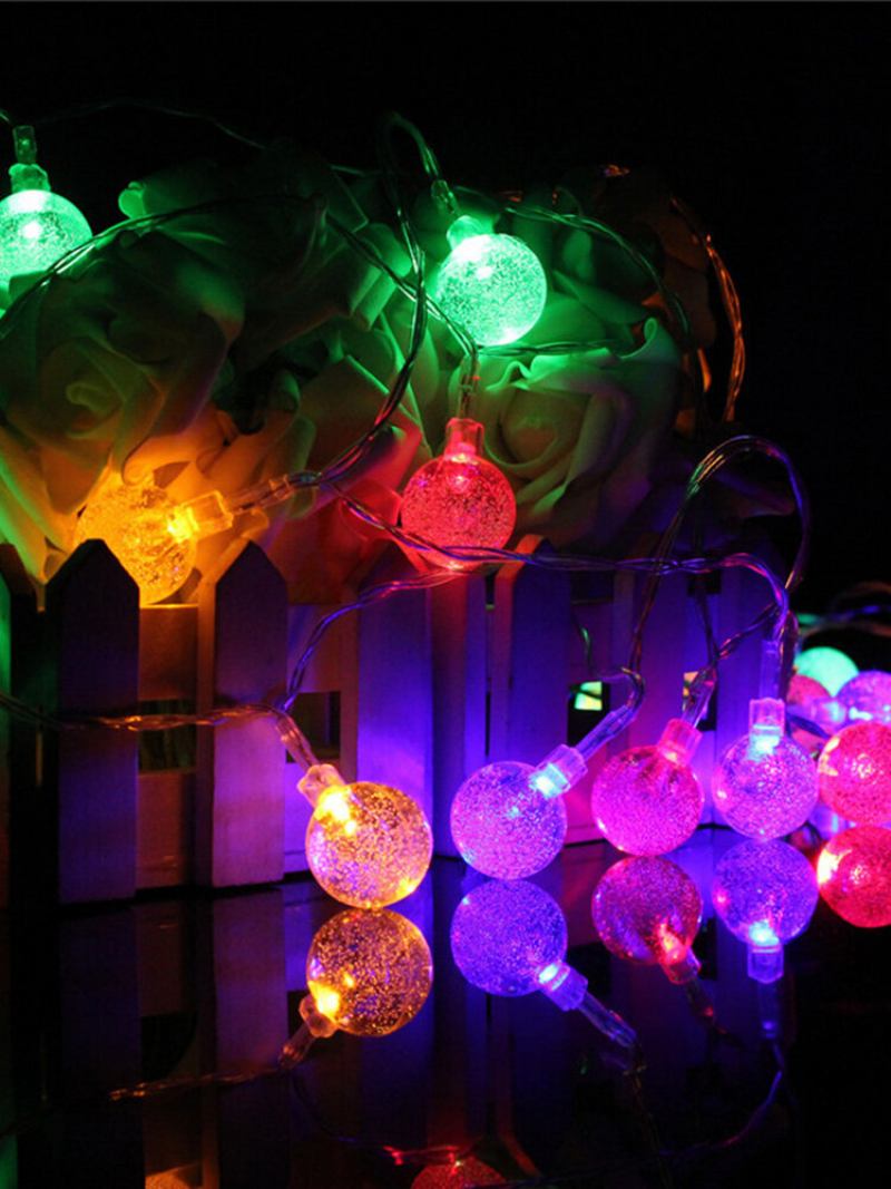 3m 20led Μπαταρία Bubble Ball Fairy String Lights Garden Party Χριστουγεννιάτικη Διακόσμηση Σπιτιού