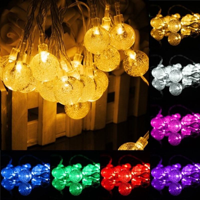 3m 20led Μπαταρία Bubble Ball Fairy String Lights Garden Party Χριστουγεννιάτικη Διακόσμηση Σπιτιού