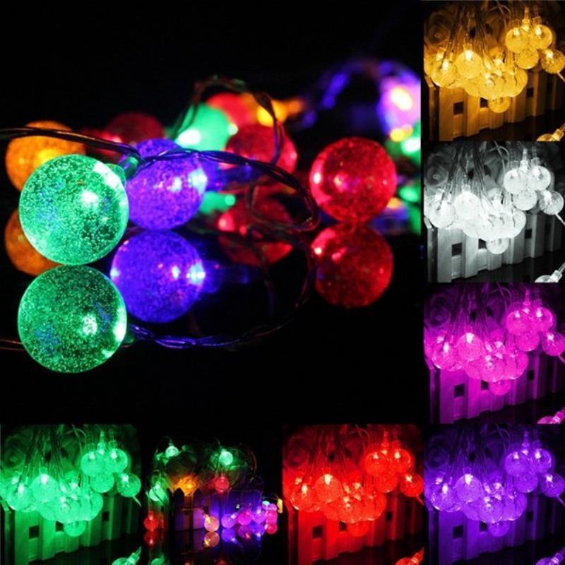 3m 20led Μπαταρία Bubble Ball Fairy String Lights Garden Party Χριστουγεννιάτικη Διακόσμηση Σπιτιού