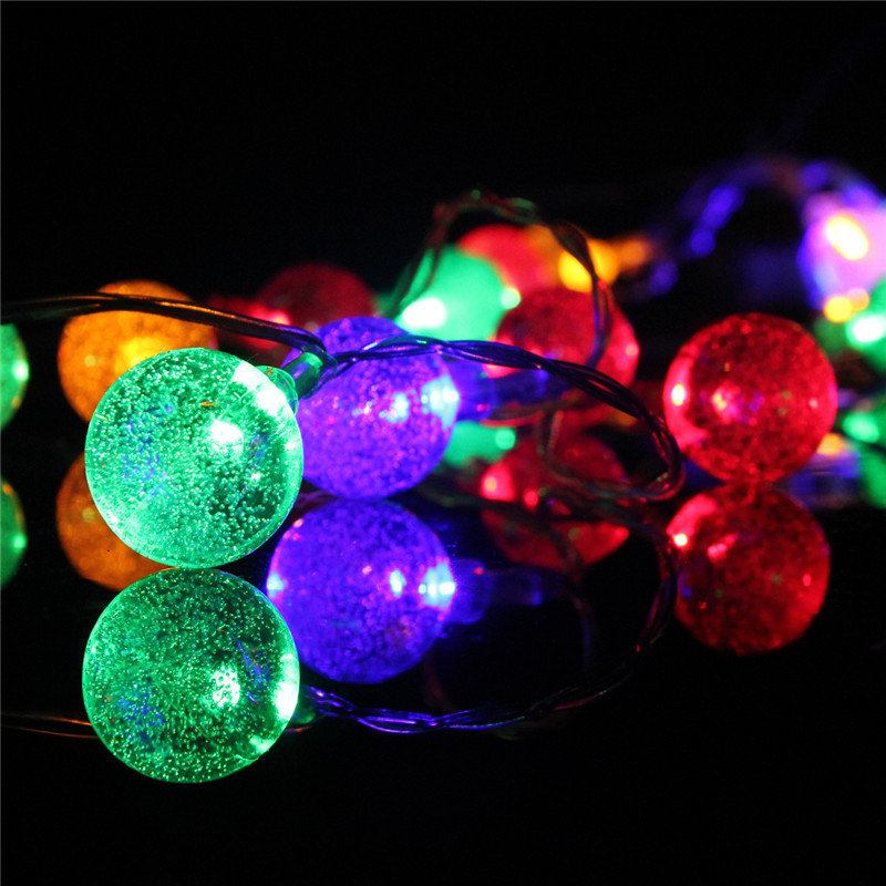 3m 20led Μπαταρία Bubble Ball Fairy String Lights Garden Party Χριστουγεννιάτικη Διακόσμηση Σπιτιού