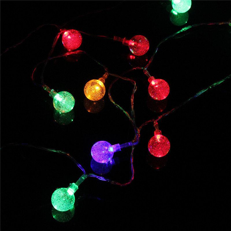 3m 20led Μπαταρία Bubble Ball Fairy String Lights Garden Party Χριστουγεννιάτικη Διακόσμηση Σπιτιού