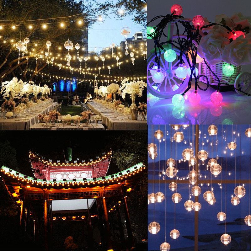 3m 20led Μπαταρία Bubble Ball Fairy String Lights Garden Party Χριστουγεννιάτικη Διακόσμηση Σπιτιού