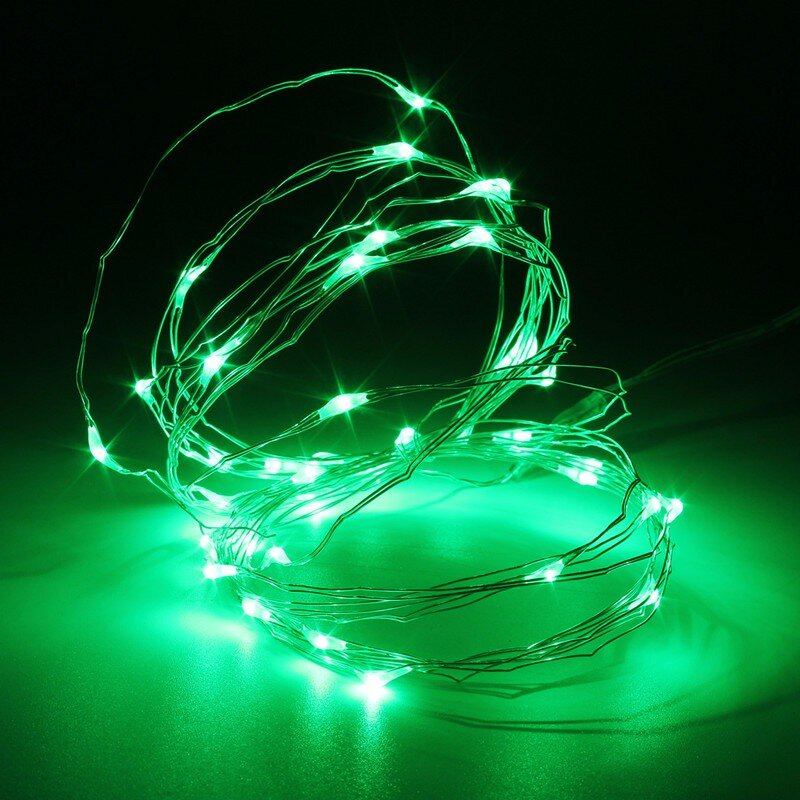 3m 4.5v 30 Led Με Μπαταρία Ασημί Σύρμα Mini Fairy String Light Πολύχρωμο Χριστουγεννιάτικο Ντεκόρ