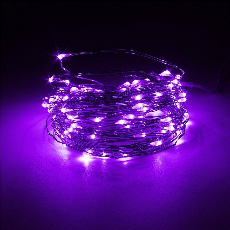 3m 4.5v 30 Led Με Μπαταρία Ασημί Σύρμα Mini Fairy String Light Πολύχρωμο Χριστουγεννιάτικο Ντεκόρ