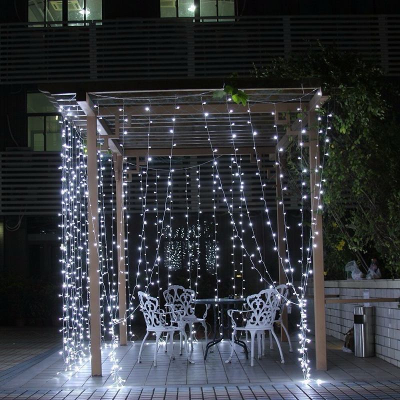 3mx3m 300 Led String Lights Φωτάκια Κουρτίνας 220v Light Σπίτι Μπαλκόνι Κήπος Χριστουγεννιάτικη Διακόσμηση