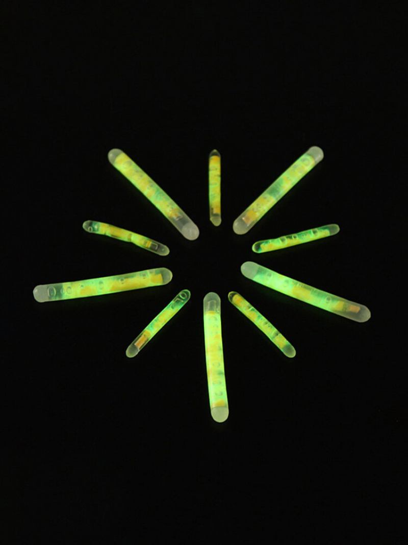 5/100x Fishing Fluorescent Lightstick Light Night Float Clip On Dark Glow Sticks