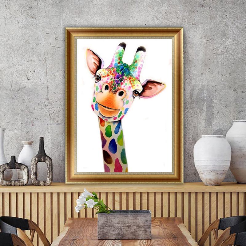 5d Diy Cross Stitch Diamond Giraffes Embroidery Ζωγραφική Διακόσμηση Σπιτιού