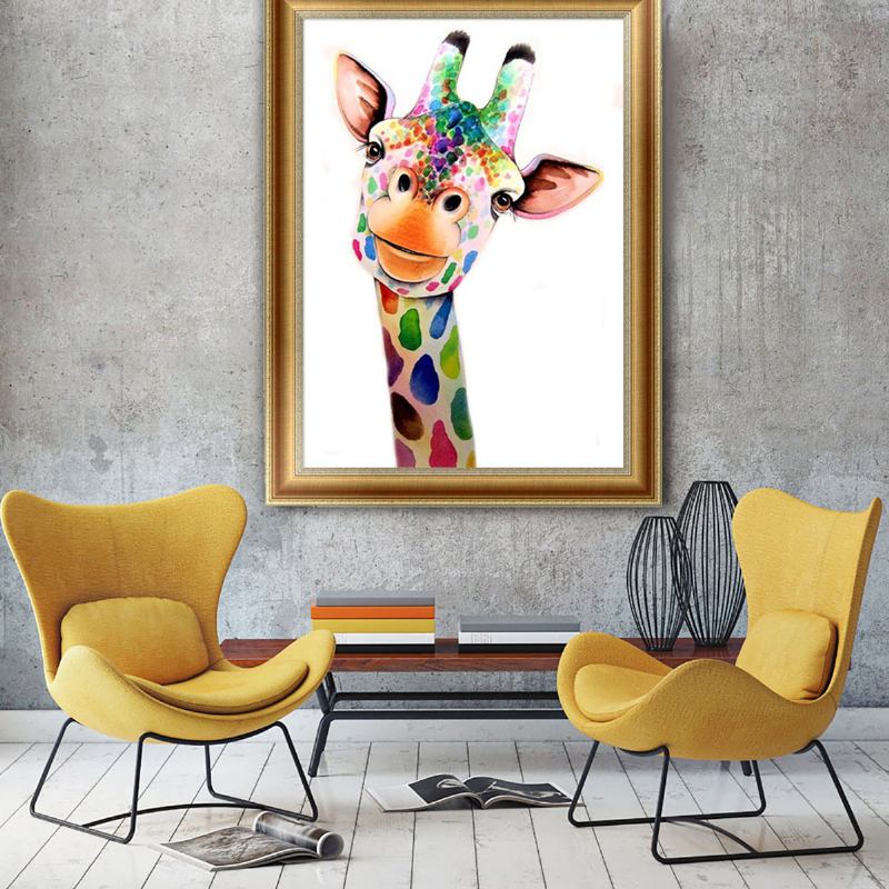 5d Diy Cross Stitch Diamond Giraffes Embroidery Ζωγραφική Διακόσμηση Σπιτιού