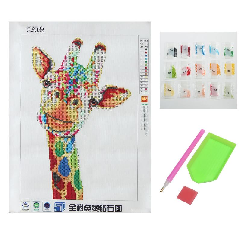 5d Diy Cross Stitch Diamond Giraffes Embroidery Ζωγραφική Διακόσμηση Σπιτιού