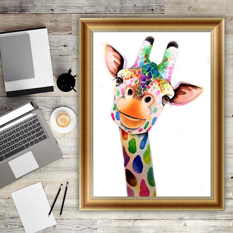 5d Diy Cross Stitch Diamond Giraffes Embroidery Ζωγραφική Διακόσμηση Σπιτιού