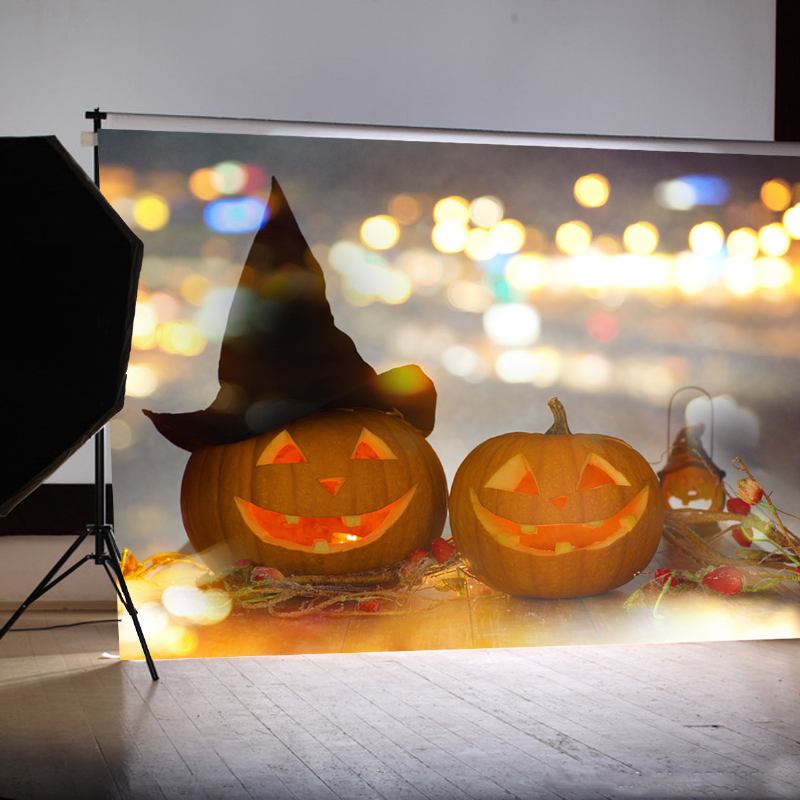 5x7ft Vinyl Halloween Night Photography Backdrop Photo Studio Διακόσμηση Σπιτιού