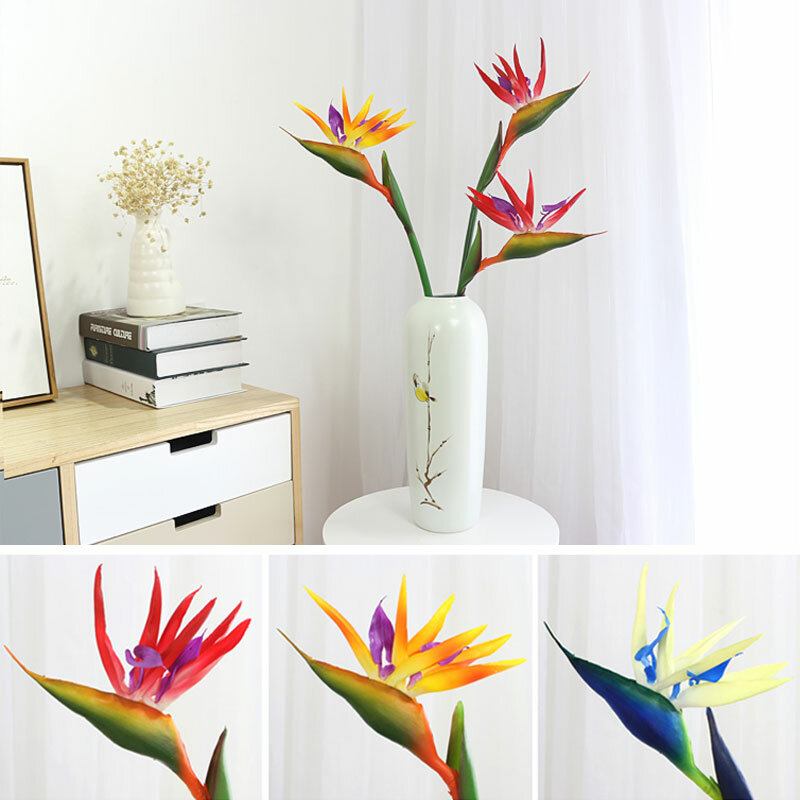 70/90 cm Σιλικόνη Bird Of Paradise Τεχνητό Λουλούδι Οικογενειακό Διακόσμηση Σπιτιού Σαλόνι