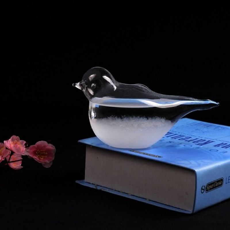 7.5x10cm Creative Bird Shape Forecast Storm Glass Novel Διακόσμηση Σπιτιού