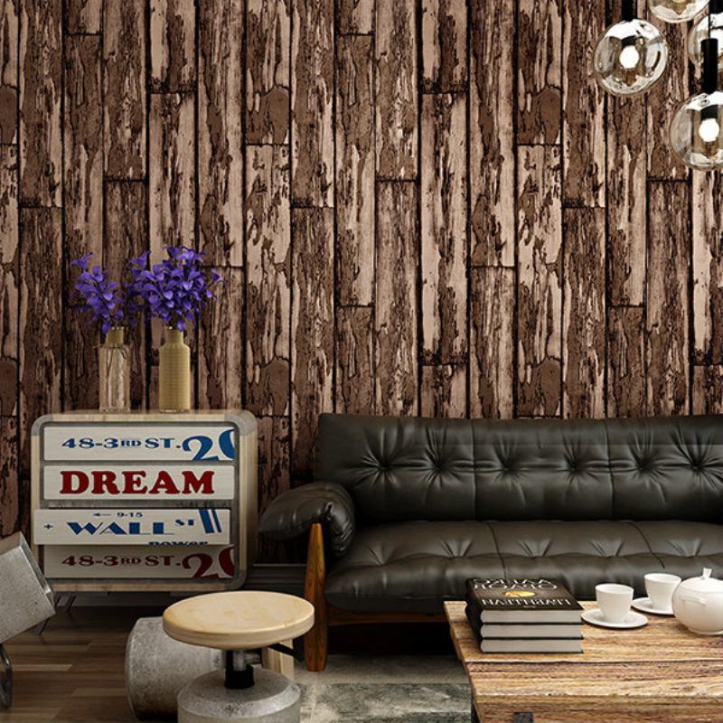 Accent Wall Art 3d Vintage Ρίγες Ταπετσαρία Υπνοδωμάτιο Σαλόνι Διακόσμηση Φόντου Σπιτιού