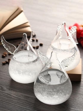 Angel Wings Πρόγνωση Καιρού Crystal Storm Glass Διακόσμηση Χριστουγέννων Χριστουγεννιάτικο Δώρο