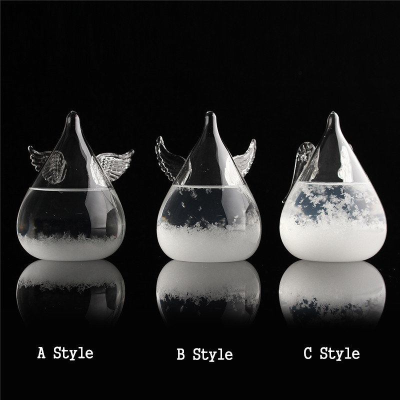 Angel Wings Πρόγνωση Καιρού Crystal Storm Glass Διακόσμηση Χριστουγέννων Χριστουγεννιάτικο Δώρο