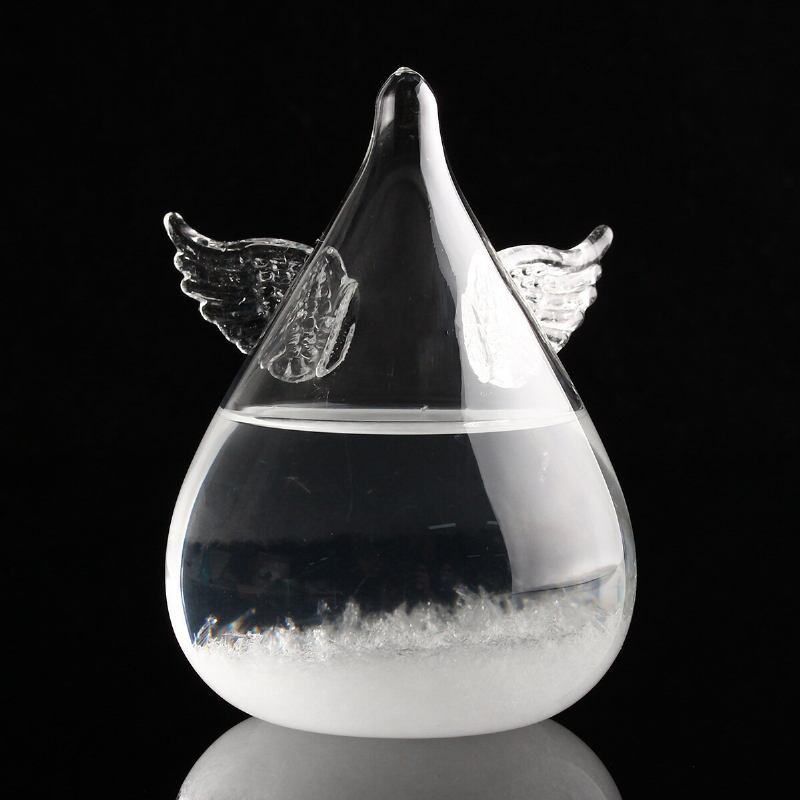 Angel Wings Πρόγνωση Καιρού Crystal Storm Glass Διακόσμηση Χριστουγέννων Χριστουγεννιάτικο Δώρο