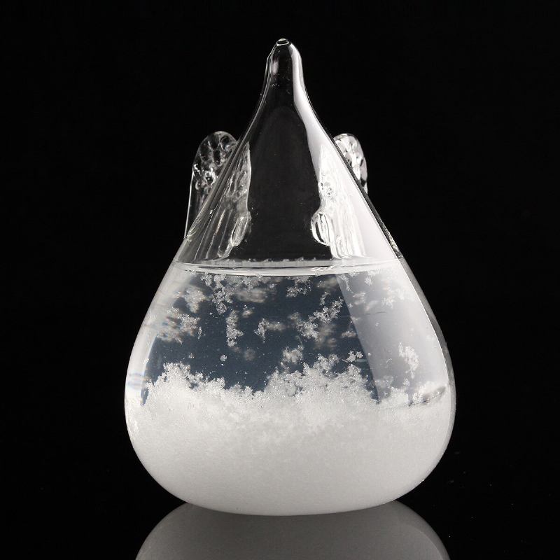 Angel Wings Πρόγνωση Καιρού Crystal Storm Glass Διακόσμηση Χριστουγέννων Χριστουγεννιάτικο Δώρο