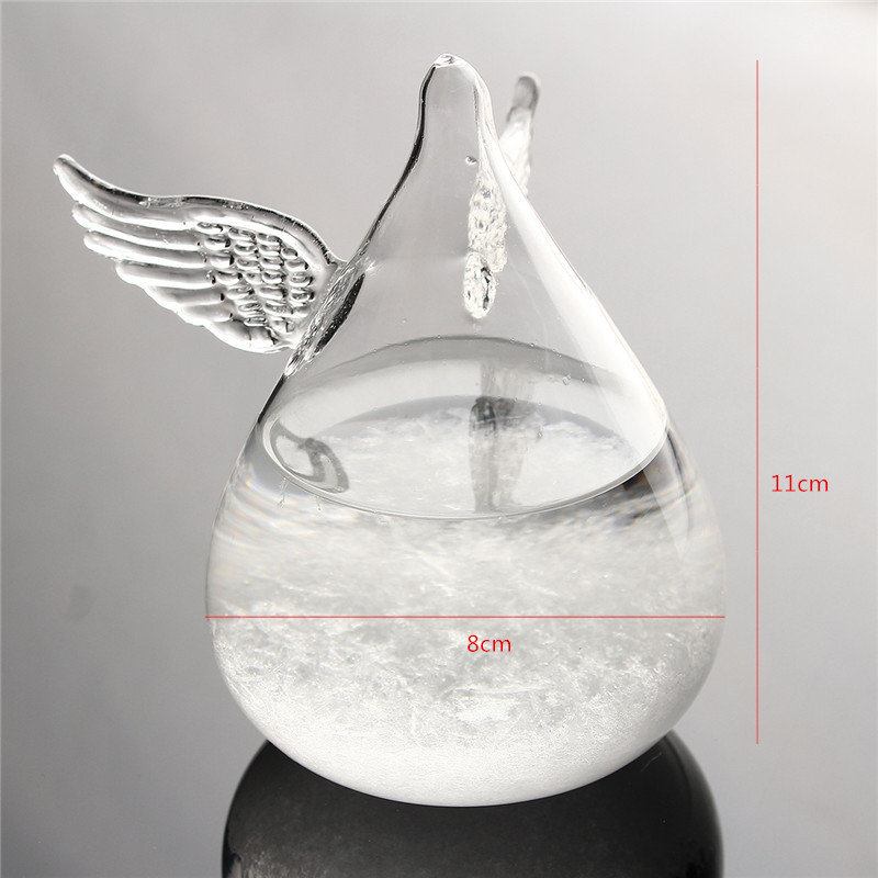 Angel Wings Πρόγνωση Καιρού Crystal Storm Glass Διακόσμηση Χριστουγέννων Χριστουγεννιάτικο Δώρο