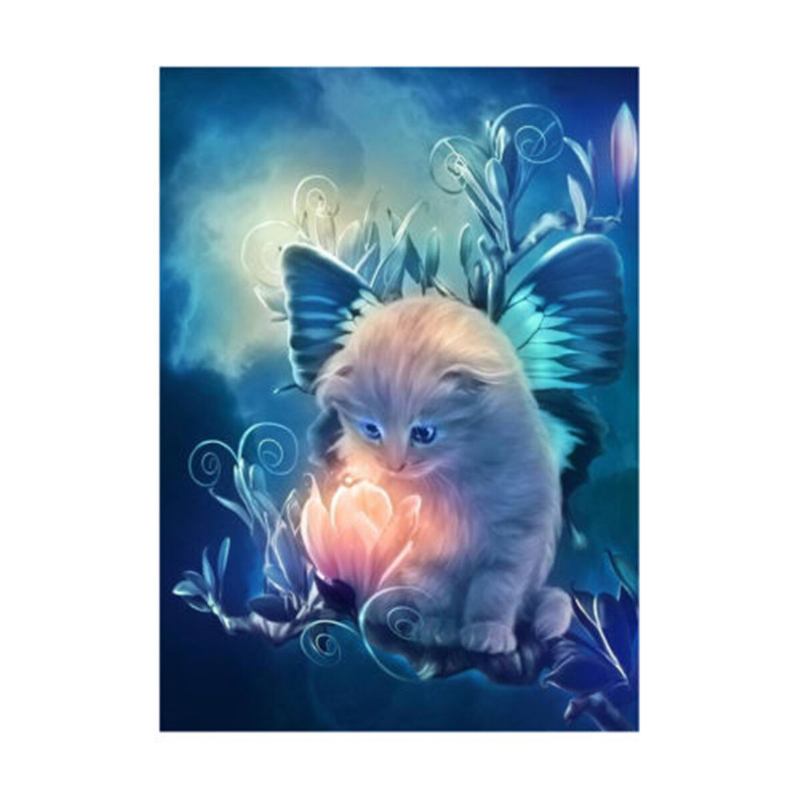 Αρχική Diy 5d Diamond Cute Cat Painting Cross Stittching Ebroidery Craft Decor