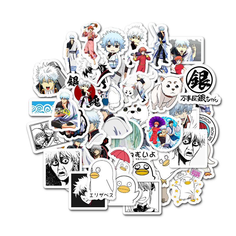 Αυτοκόλλητα Gintama Laptop 50 Τμχ Συσκευασία Μόδα Anime Μπουκάλι Νερού Αυτοκόλλητο Skateboard Για Παιδιά Teen Cool Βινυλίου Για Κορίτσι Ταξιδιωτική Θήκη Τηλεφωνικό Σημειωματάριο Κράνος Ποδήλατο