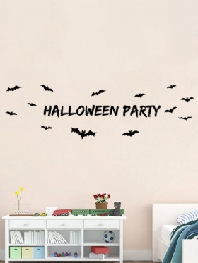 Αυτοκόλλητο Miico Halloween Party Αφαιρούμενο Τοίχου Διακοσμήσεις Δωματίων