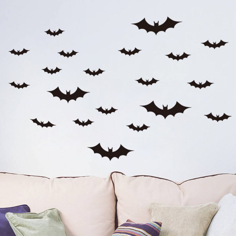 Αυτοκόλλητο Τοίχου Με Νυχτερίδα Pvc Για Halloween Diy Decal Διακόσμηση Σπιτιού Ταπετσαρία Βρεφικού Δωματίου Για Παιδικό Δωμάτιο