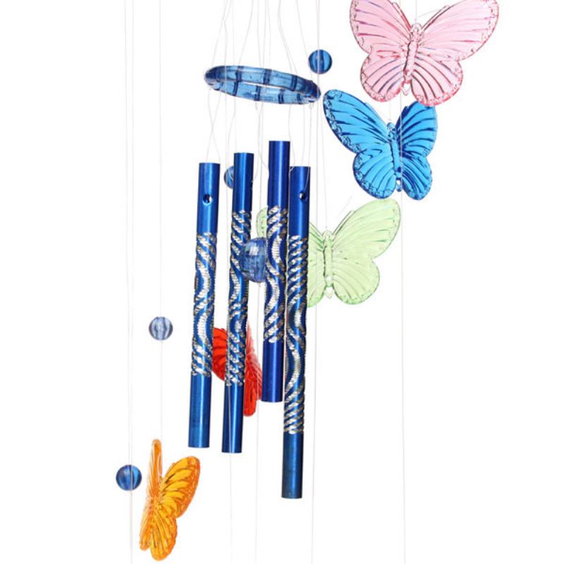 Butterfly Acrylic Wind Chime Campanula Sound Μουσικό Όργανο Outdoor Indoor Garden Ήχος