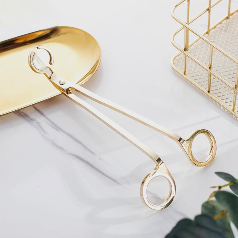 Candle Scissors - Electroplated 18k Wick Oil Lamp Snuffers Trimmer Από Ανοξείδωτο Χάλυβα