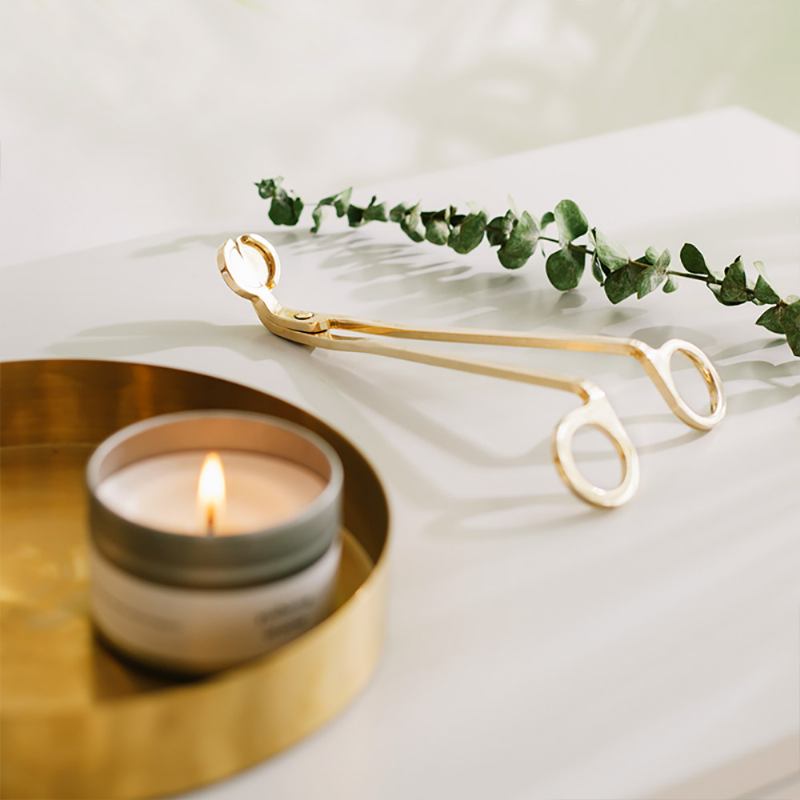 Candle Scissors - Electroplated 18k Wick Oil Lamp Snuffers Trimmer Από Ανοξείδωτο Χάλυβα