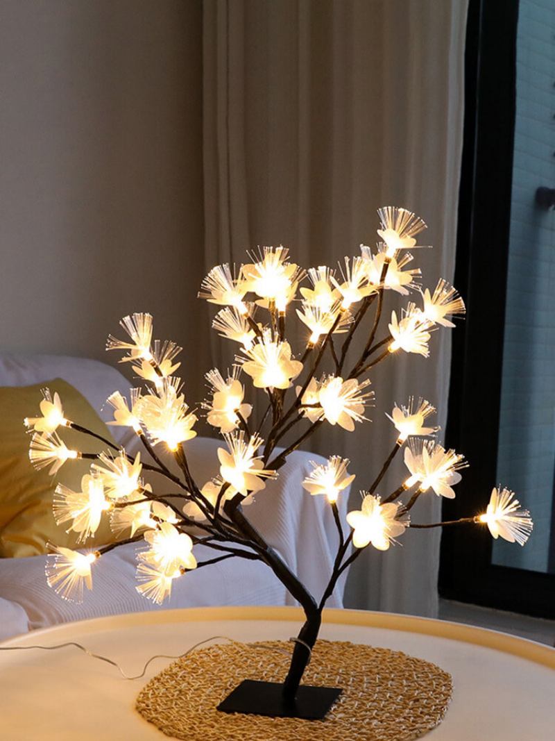 Cherry Blossom Tree Lamp Επιτραπέζιο Φωτιστικό Led Τεχνητή Διακόσμηση Φωτισμένο Δέντρο Για Γραφείο Γάμου Για Πάρτι Κρεβατοκάμαρας