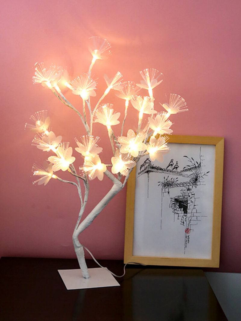 Cherry Blossom Tree Lamp Επιτραπέζιο Φωτιστικό Led Τεχνητή Διακόσμηση Φωτισμένο Δέντρο Για Γραφείο Γάμου Για Πάρτι Κρεβατοκάμαρας