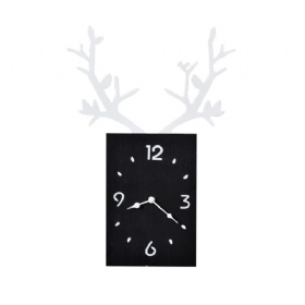 Creative Ins Antler Clock Nordic Decoration Ρολόι Τοίχου Με Αθόρυβη Κίνηση Για Γραφείο Σαλονιού