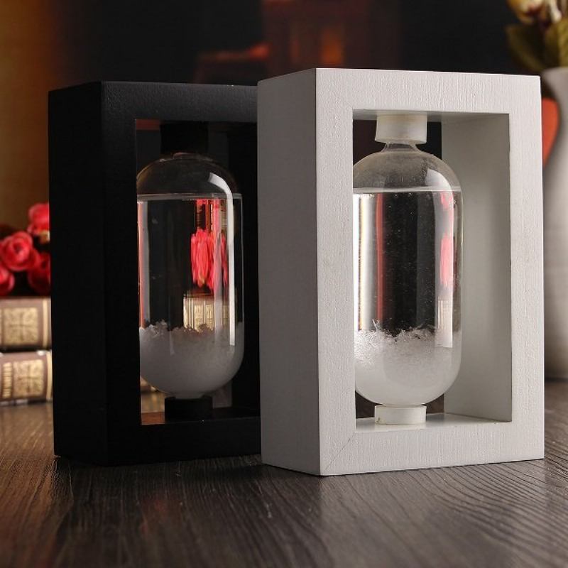 Creative Water Drop Shape Storm Glass Με Μυθιστόρημα Πλαίσιο Διακόσμηση Σπιτιού