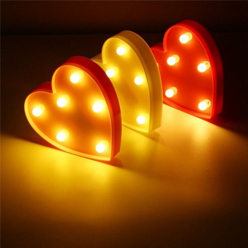 Cute Heart Light Night Led Φωτιστικό Τοίχου Battery Baby Παιδικό Υπνοδωμάτιο Διακόσμηση Σπιτιού