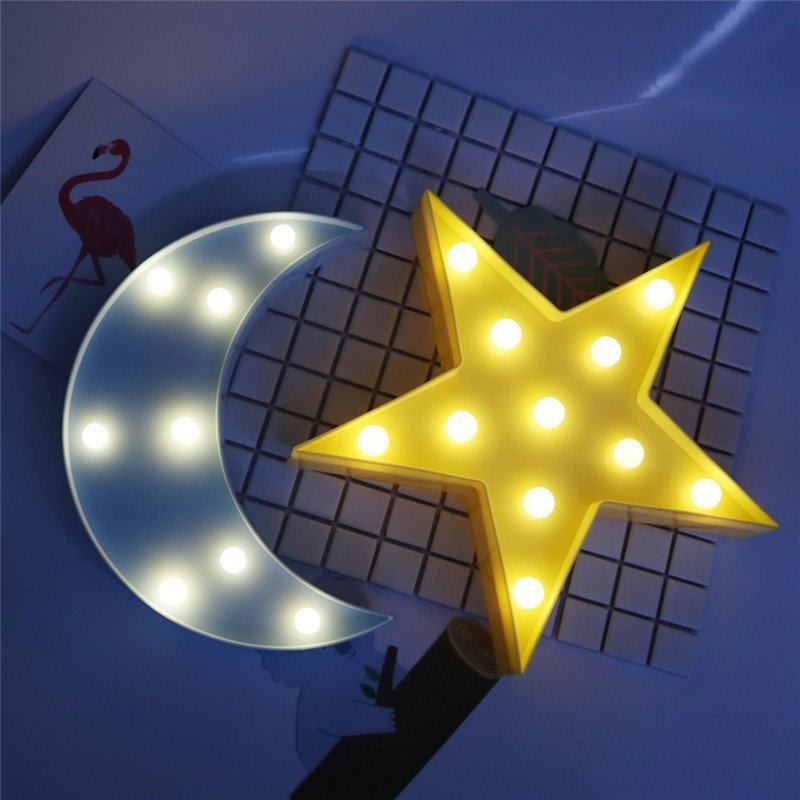 Cute Moon Light Night Led Φωτιστικό Τοίχου Μπαταρίας Παιδικό Υπνοδωμάτιο Διακόσμηση Σπιτιού