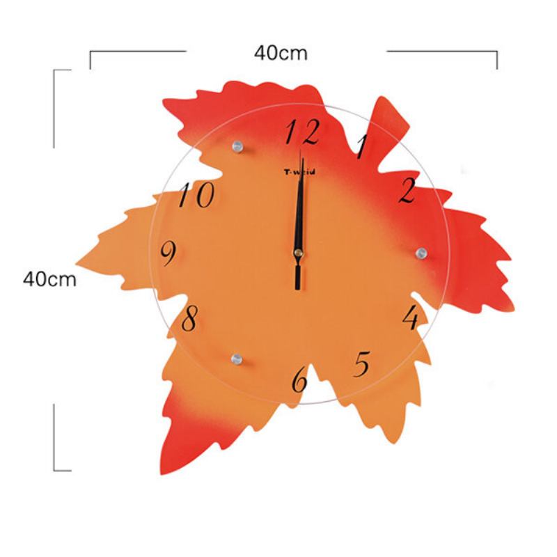 Δημιουργικά Τρισδιάστατα Ρολόγια Τοίχου Σε Σχήμα Φύλλων Ρολόι Σαλονιού Διακόσμηση Σπιτιού