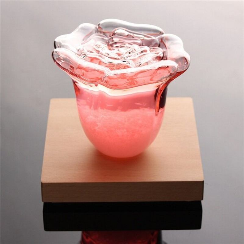 Δημιουργικό Rose Shape Storm Glass Μυθιστόρημα Πρόγνωση Καιρού Διακόσμηση Σπιτιού