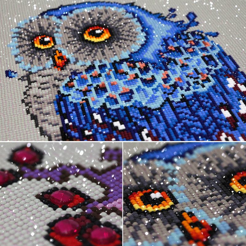 Diy Owl Full 5d Diamond Painting Wall Art Hanging Δώρο Διακόσμηση Σπιτιού