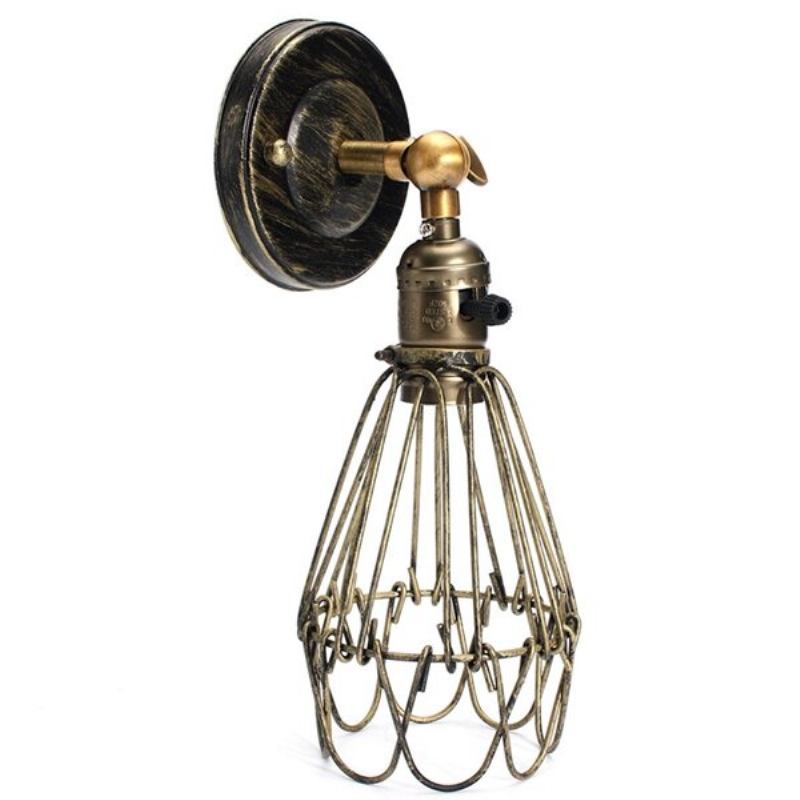 E27 Loft Metal Retro Vintage Ρουστίκ Απλίκα Φωτιστικό Τοίχου Edison Λαμπτήρα