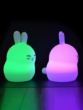 Επαναφορτιζόμενη Σιλικόνη Rabbit Night Light Ευαίσθητη Βρύση/τηλεχειριστήριο Κομοδίνο Διακόσμηση Σπιτιού