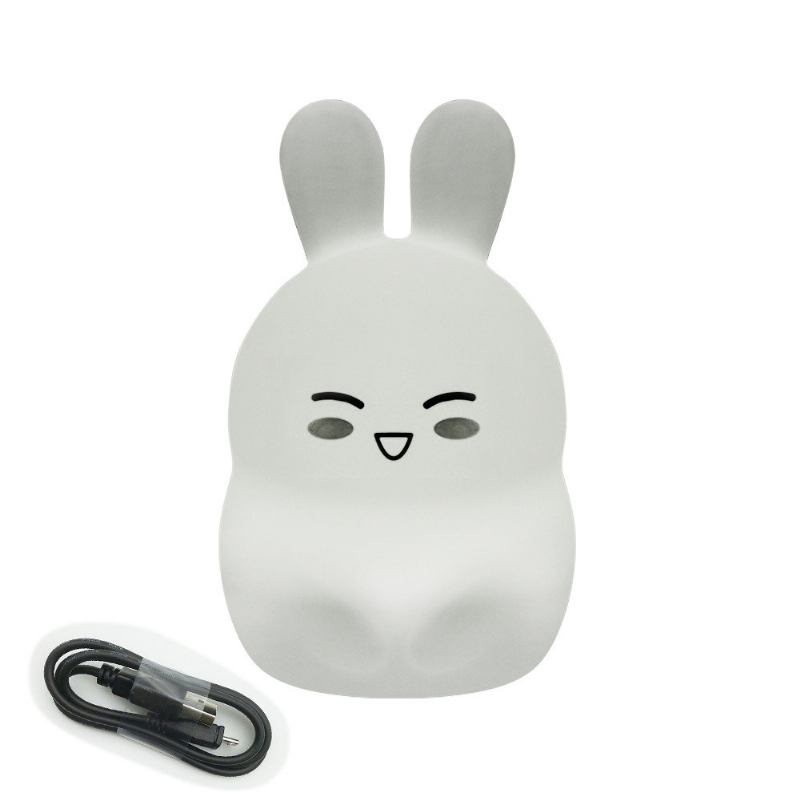 Επαναφορτιζόμενη Σιλικόνη Rabbit Night Light Ευαίσθητη Βρύση/τηλεχειριστήριο Κομοδίνο Διακόσμηση Σπιτιού