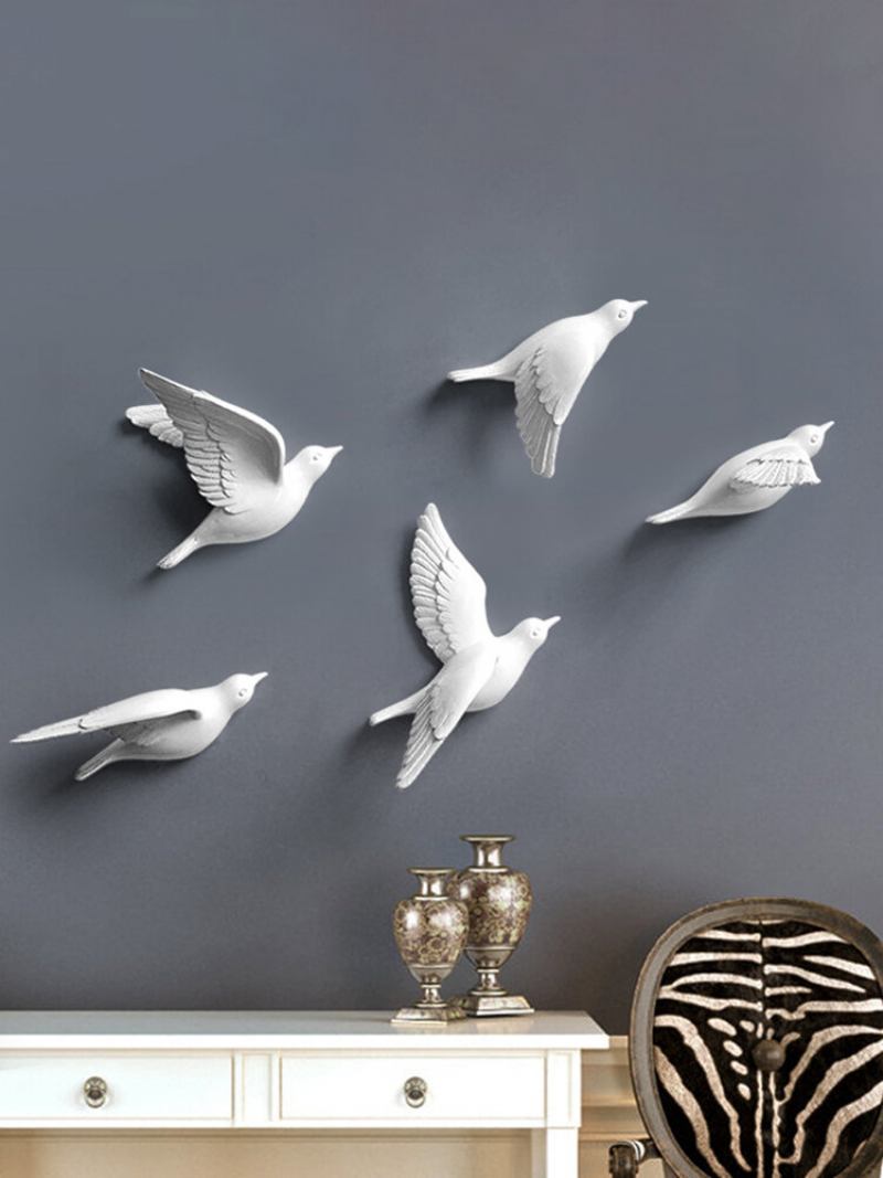 European 3d Stereo Wall Resin Bird Στολίδι Έπιπλα Σπιτιού Χειροτεχνία Διακόσμηση