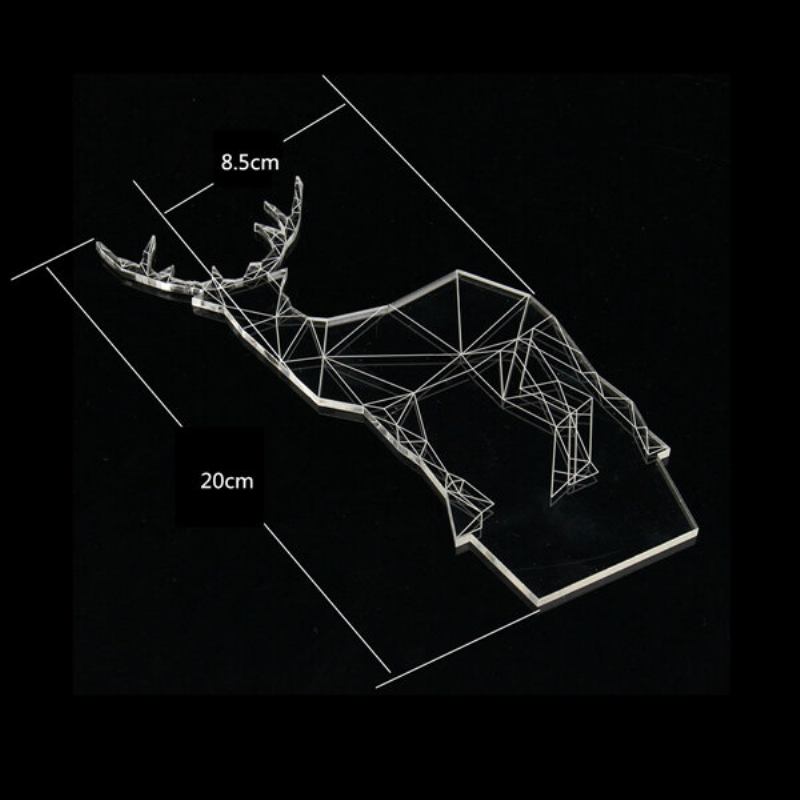 Γεωμετρικό Ελάφι 3d Ακρυλικό Νυχτερινό Φως 7 Που Αλλάζει Χρώμα Διακόσμηση Σπιτιού Υπνοδωματίου