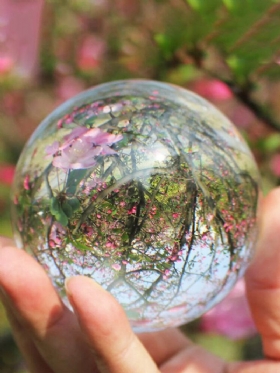 Glass Magic Crystal Healing Ball Clear Decor Home 110mm