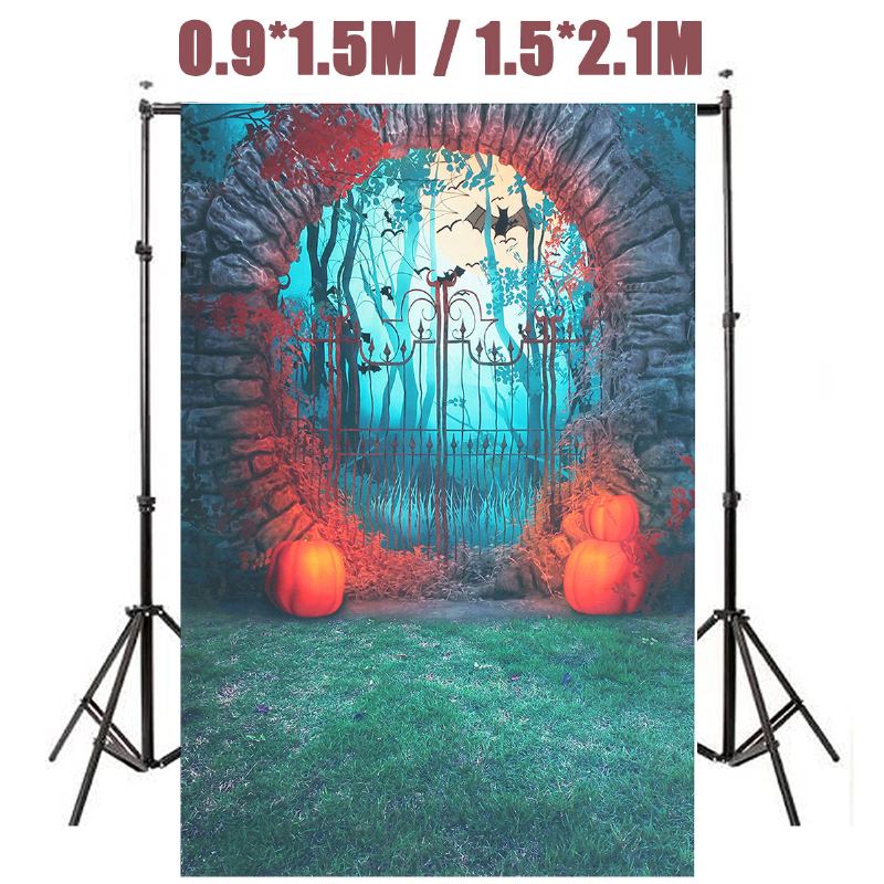 Halloween Pumpkin Bat Studio Υφασμάτινο Φόντο Φωτογραφίας Ανθεκτικό Διακόσμηση Τοίχου Για Πάρτι