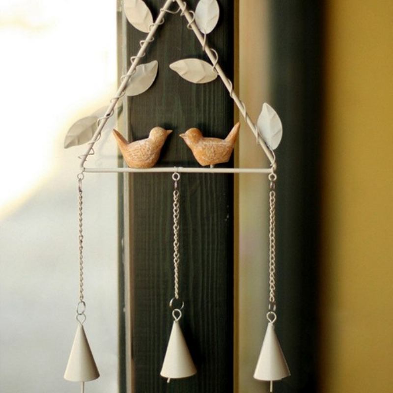 Honana Dx-203 Creative Bird Handmade Metal Bells Campanula Διακοσμητικά Σπιτιού Σιδερένιο Μενταγιόν